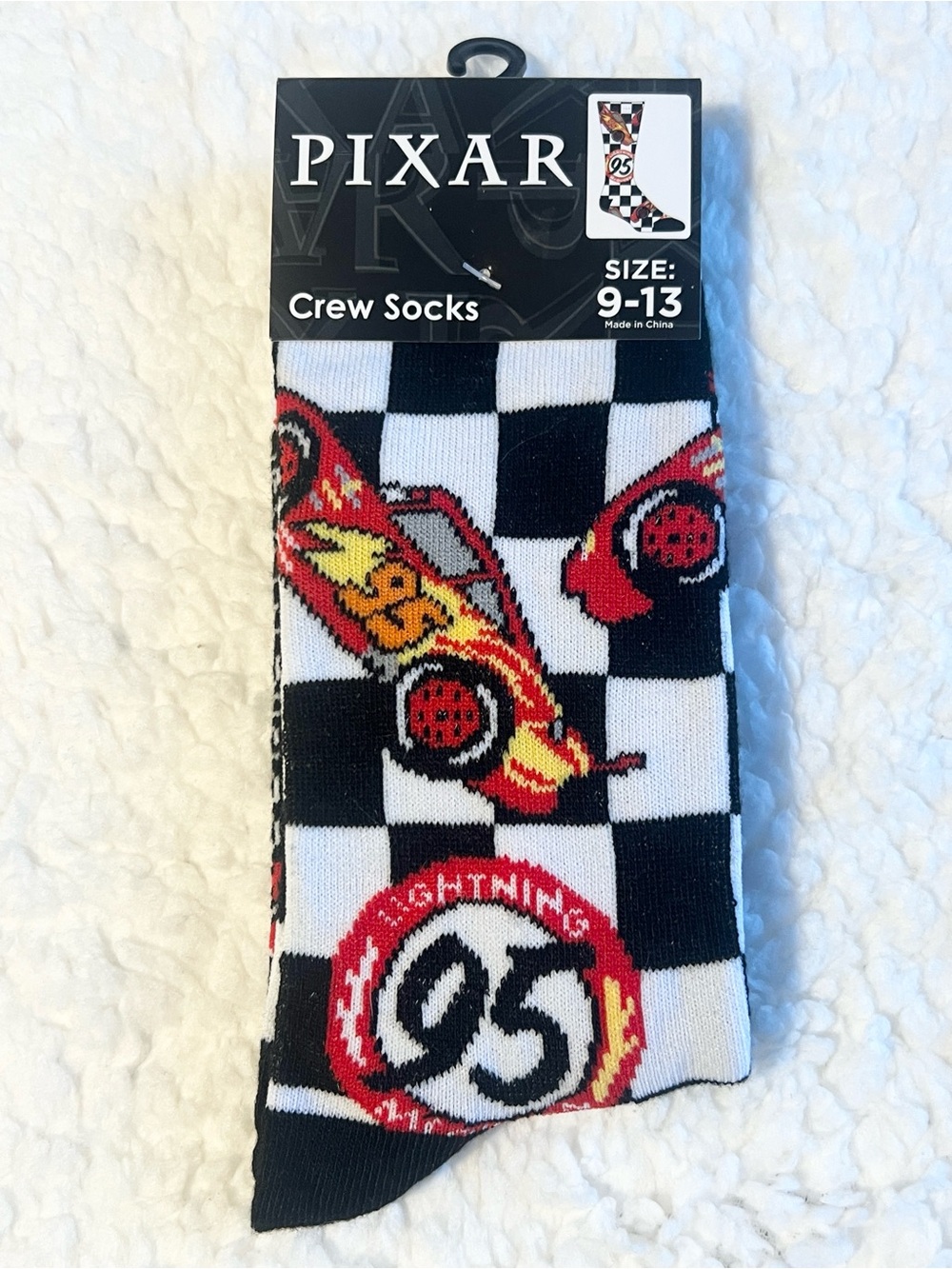 Lightning McQueen Crew Socks